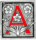 Illuminated initial A