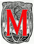 decorated initial M