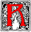 Illuminated initial R