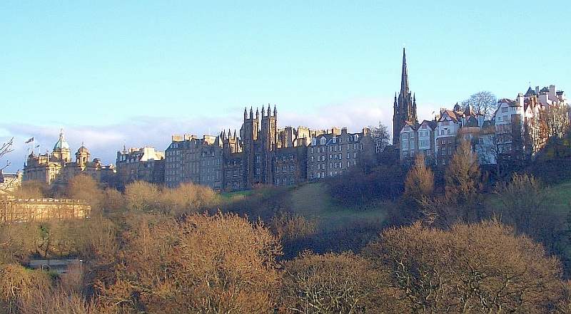 Buildings overlooking Princes Street Gardens, Edinburgh