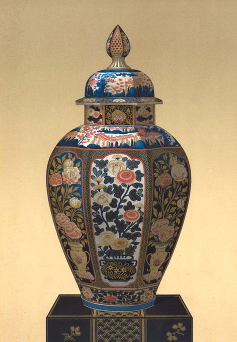 Octagonal Covered Jar