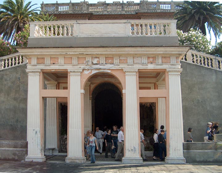 Entrance to the grotto