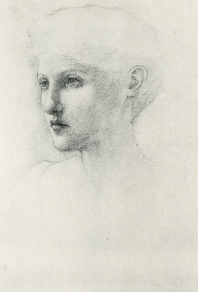 Study of a head of a girl