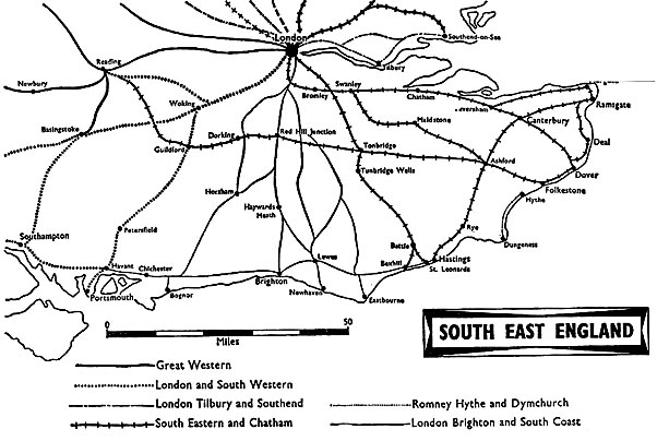 Map of British Railways